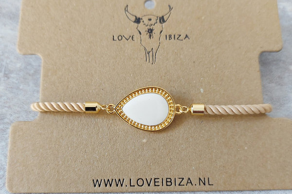 Love Ibiza armbanden set Versailles Cream Gold